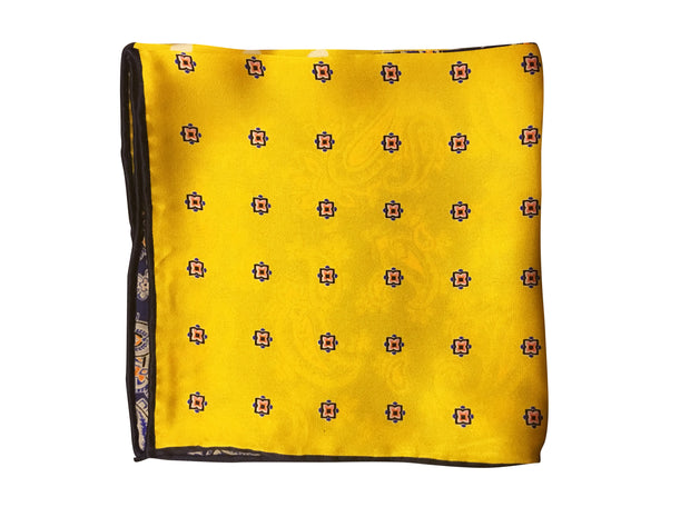 Silk 4 Quadrant Pocket Square - Resso Roth