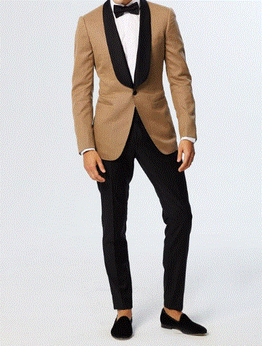 Bespoke Brown Shawl Lapel Tuxedo - Resso Roth
