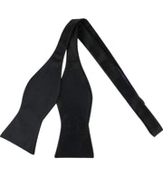 Black Silk Self-tie Evening Bow Tie - "The Classic"