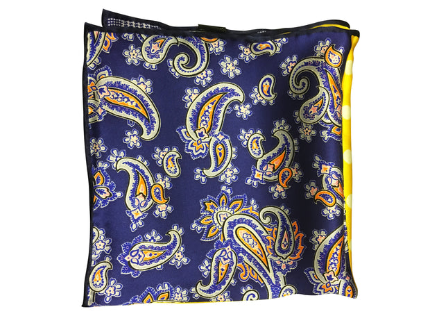 Silk 4 Quadrant Pocket Square - Resso Roth