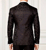 Black Wide-Lapel Tuxedo - Resso Roth