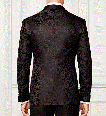 Black Wide-Lapel Tuxedo - Resso Roth