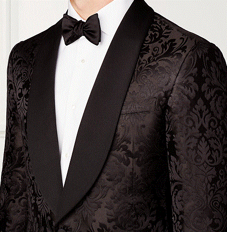 Black Wide-Lapel Tuxedo - Resso Roth