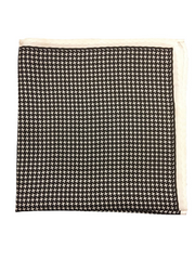 Silk Houndstooth Pocket Square
