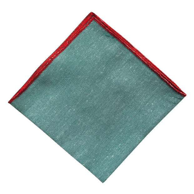 Green Red Lip Pocket Square - Resso Roth