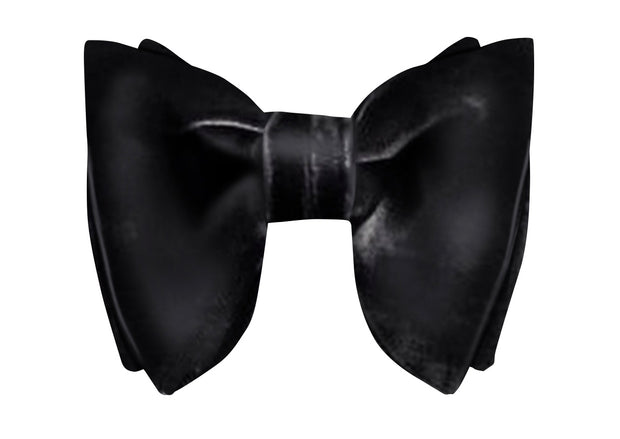 Black Velvet Evening Bow Tie - The Butterfly