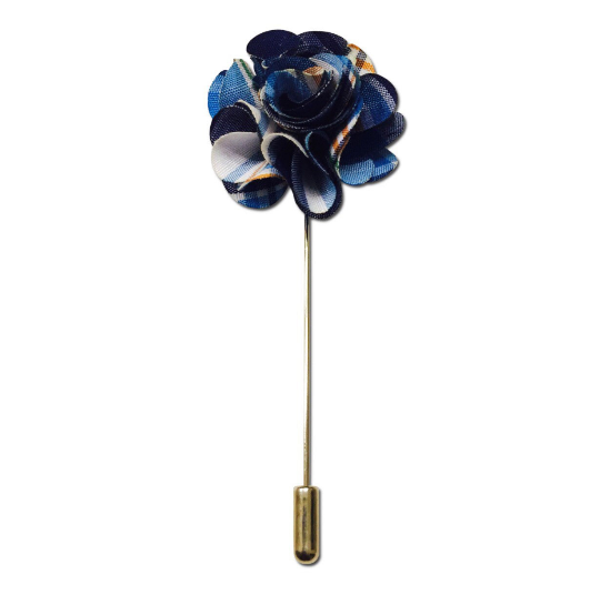 Blue Multi Lapel Pin Boutonniere - Resso Roth