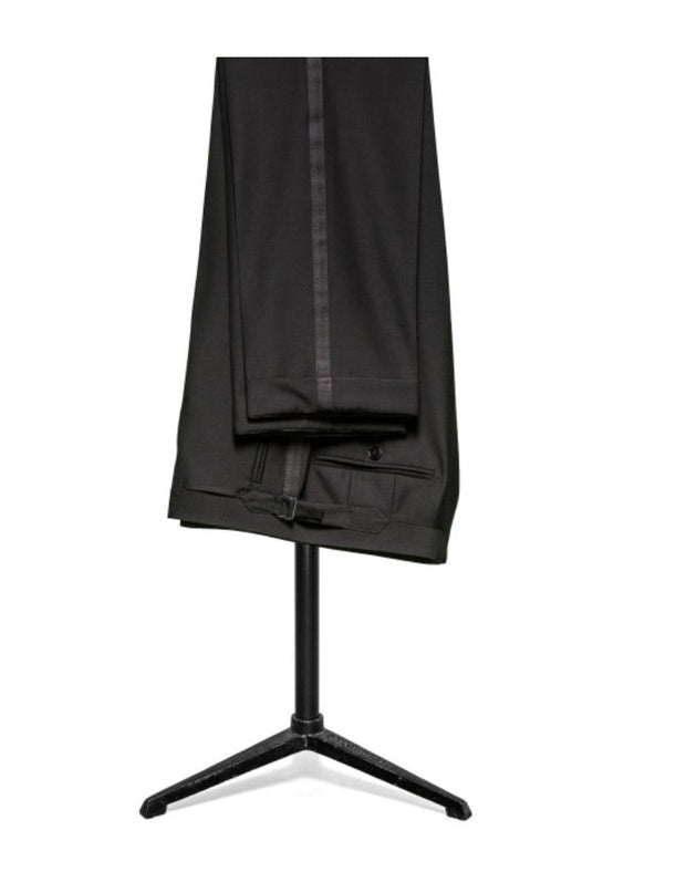 Purple Embroidered Wide-Shawl Lapel Tuxedo - Resso Roth